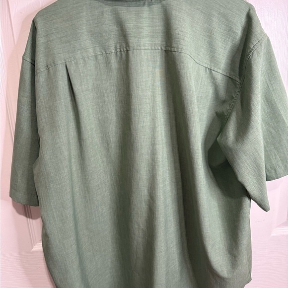Orvis Men's Short Sleeve Button Down Shirt Green‎ Lightweight Outdoor Fishing XL - Picture 4 of 4